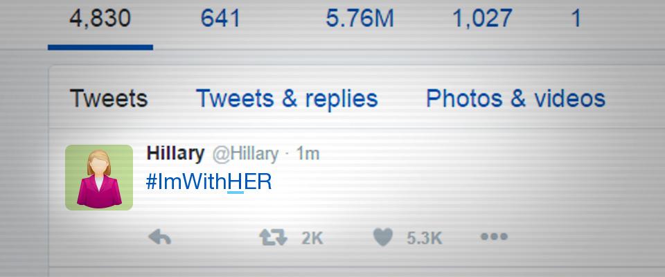 Clinton Campaign Slogan Error: ‘I’m with EHR’ Auto-Corrected to ‘I’m with HER’